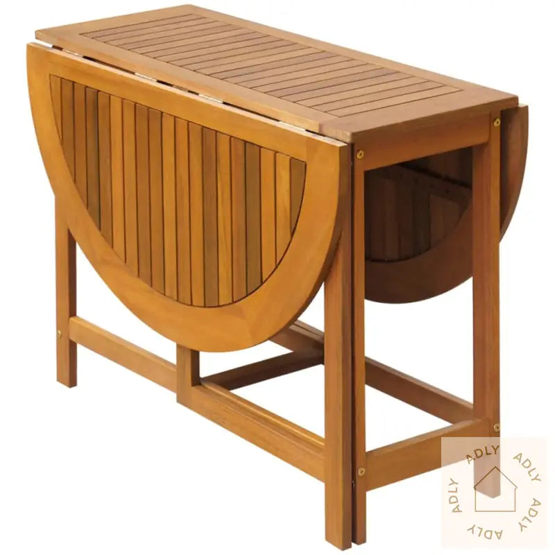 Utendørs Sammenleggbar Spisestue 5 Deler Heltre Akasie