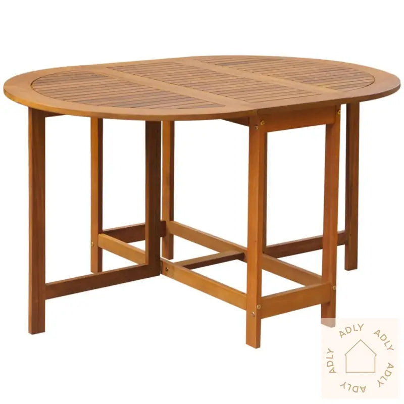 Utendørs Sammenleggbar Spisestue 5 Deler Heltre Akasie