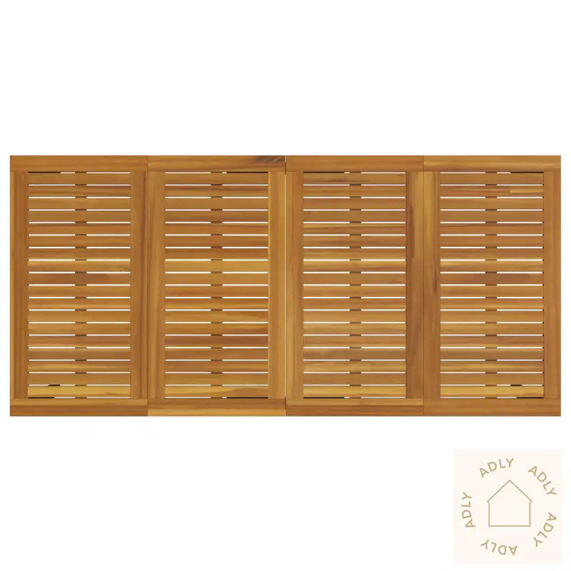 9 Dels Hage Spisebordsett Beige Polyrotting Akasie