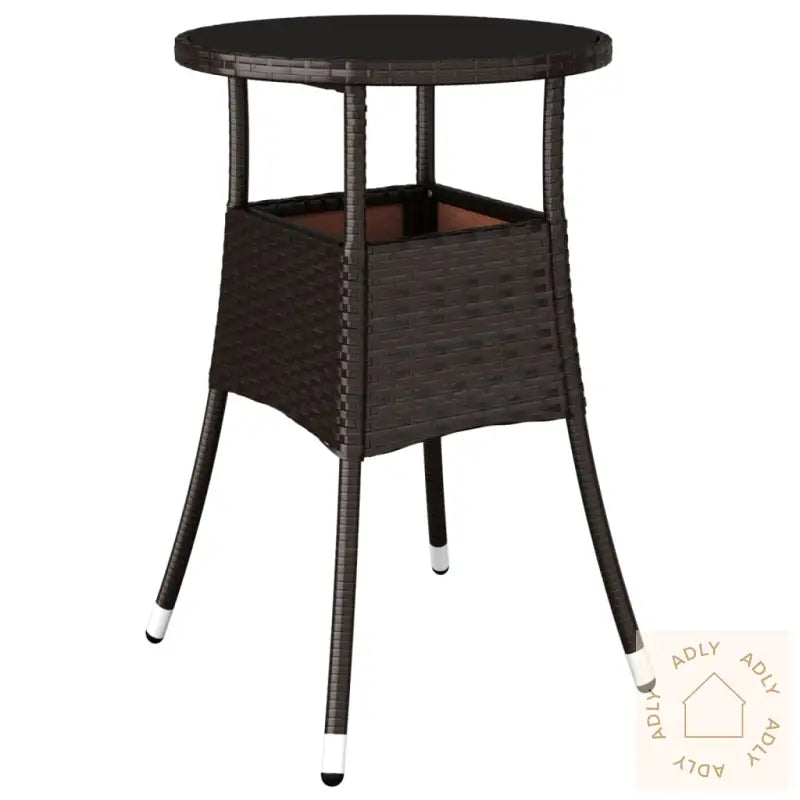 Hagebistrosett Med Puter 3 Deler Brun Polyrotting