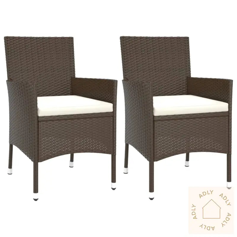 Hagebistrosett Med Puter 3 Deler Brun Polyrotting