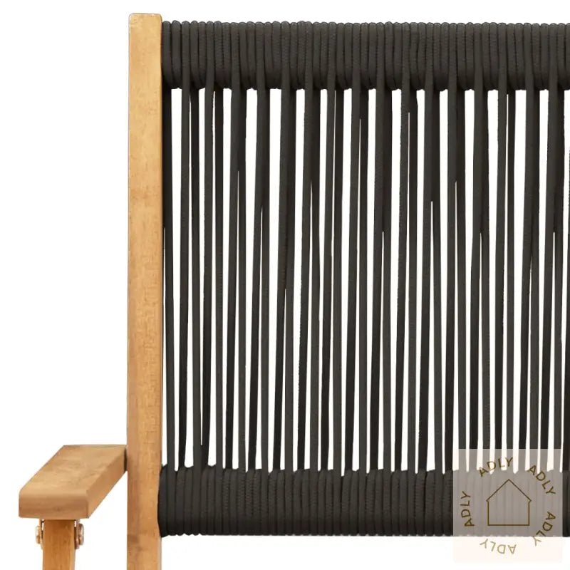 Hagespisegruppe 7 Deler Svart Polypropylen Og Heltre