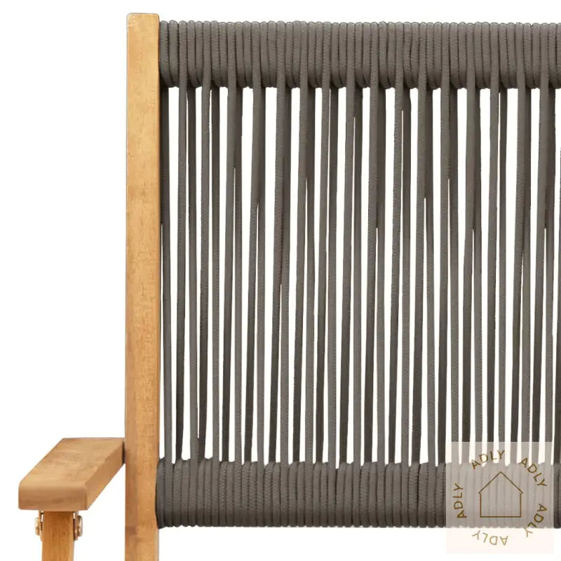 Hagespisegruppe 5 Deler Grå Polypropylen Og Heltre