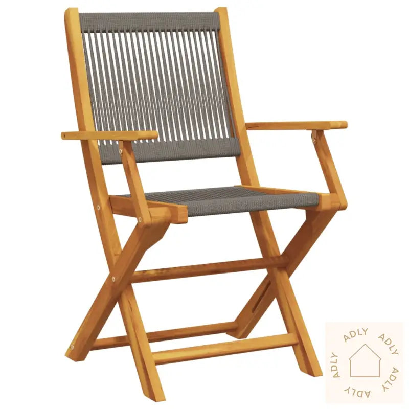 Hagespisegruppe 5 Deler Grå Polypropylen Og Heltre