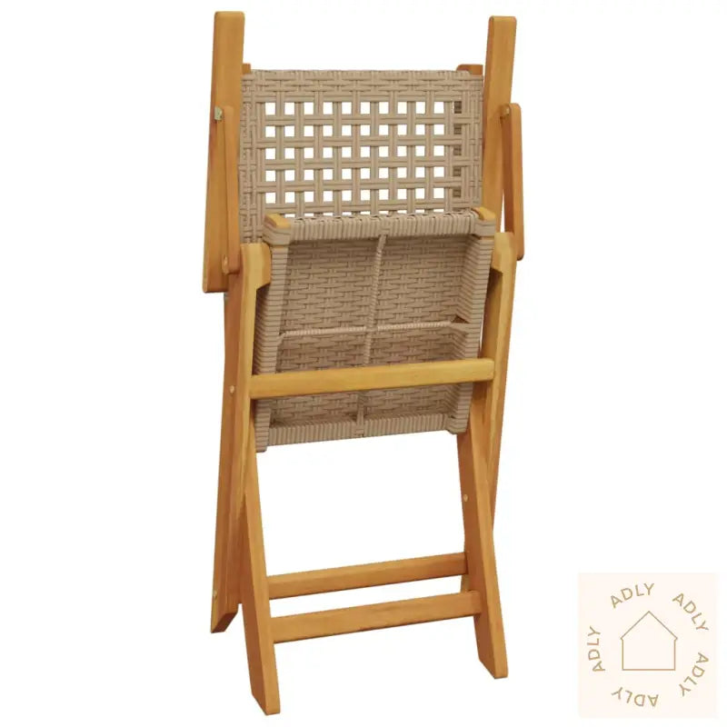Hagespisegruppe 5 Deler Beige Polyrotting Og Heltre