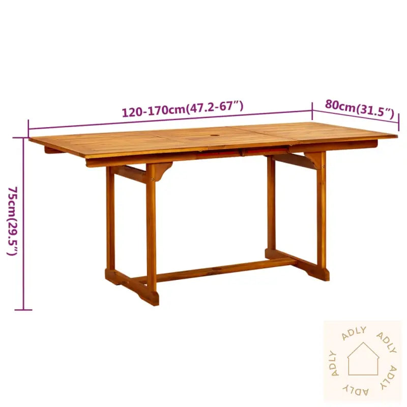 Utendørs Spisestue 7 Deler Heltre Akasie