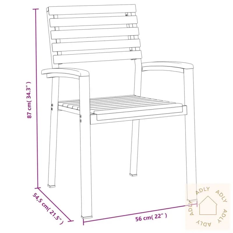 Hagespisegruppe 9 Deler Heltre Akasie Og Metal