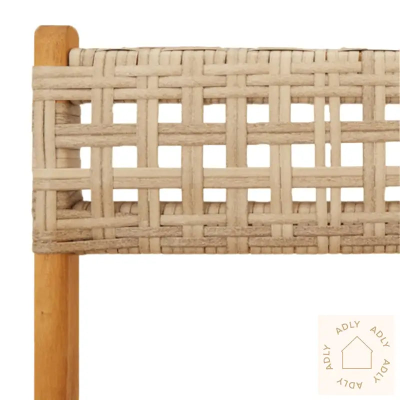 Hagespisegruppe 5 Deler Beige Polyrotting Og Heltre