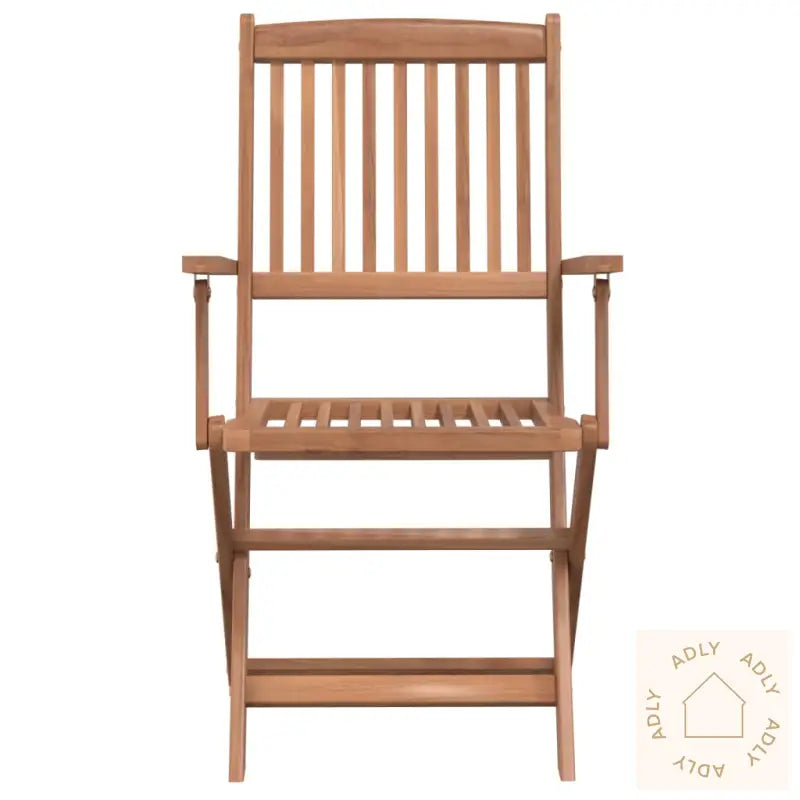 Utendørs Sammenleggbar Spisestue 5 Deler Heltre Akasie