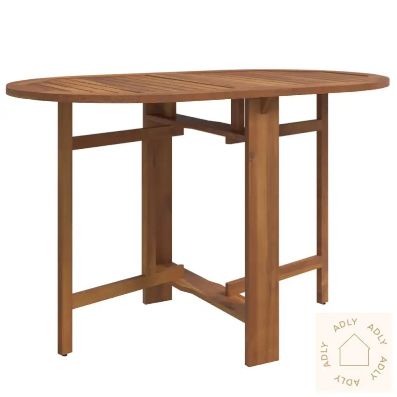 Utendørs Sammenleggbar Spisestue 5 Deler Heltre Akasie