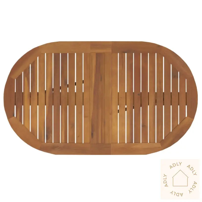 Utendørs Sammenleggbar Spisestue 5 Deler Heltre Akasie