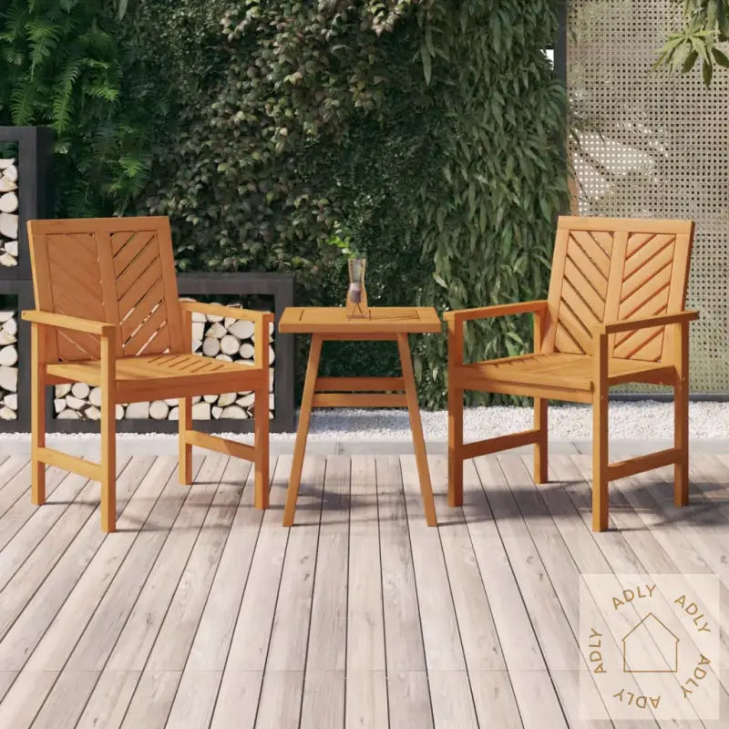 Hagemøbelsett 3 Deler Heltre Akasie