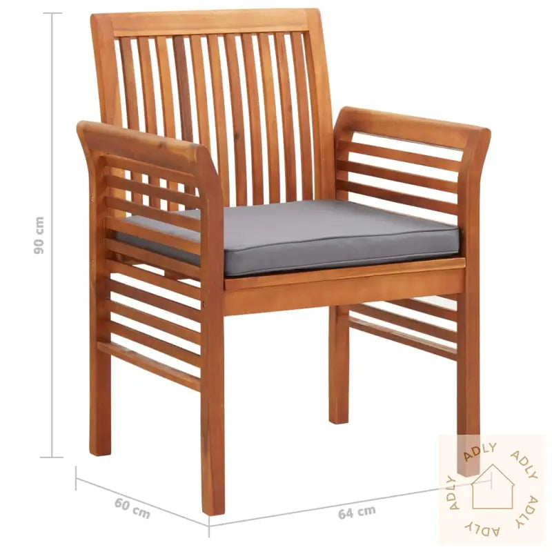 Utendørs Spisestue Med Puter 5 Deler Heltre Akasie