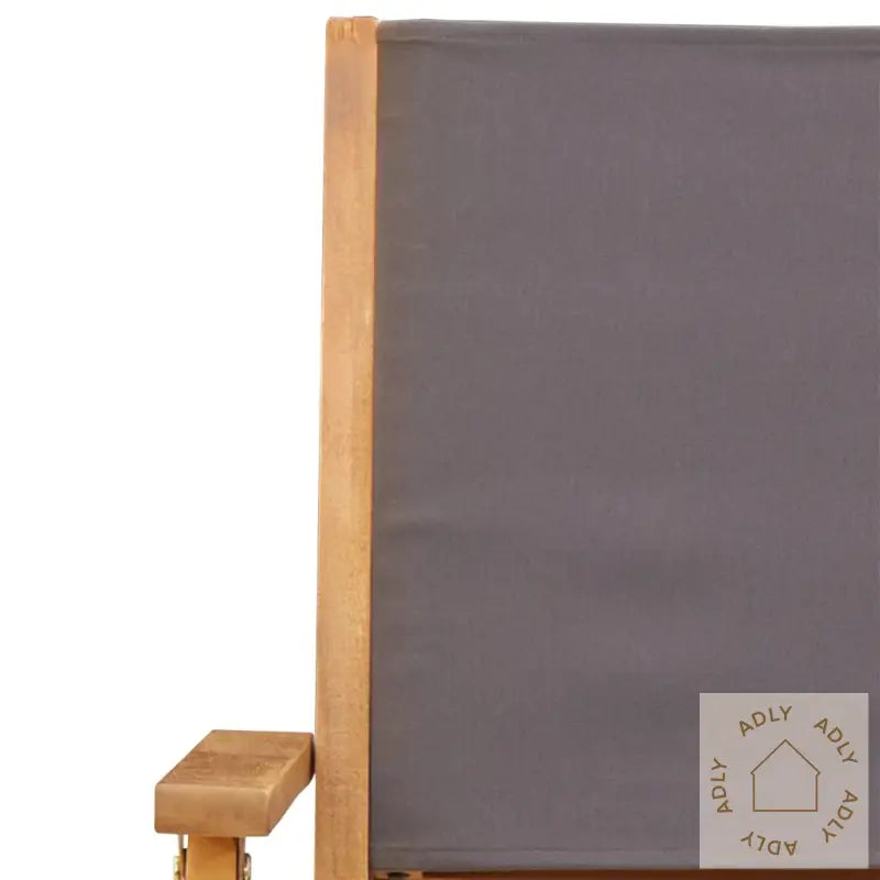 Hagespisegruppe 5 Deler Antrasitt Stoff Og Heltre