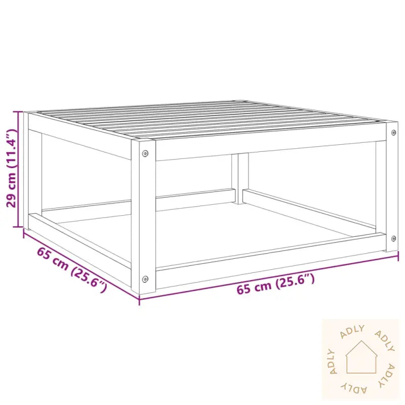 Hagebord 65X65X29 Cm Heltre Akasie
