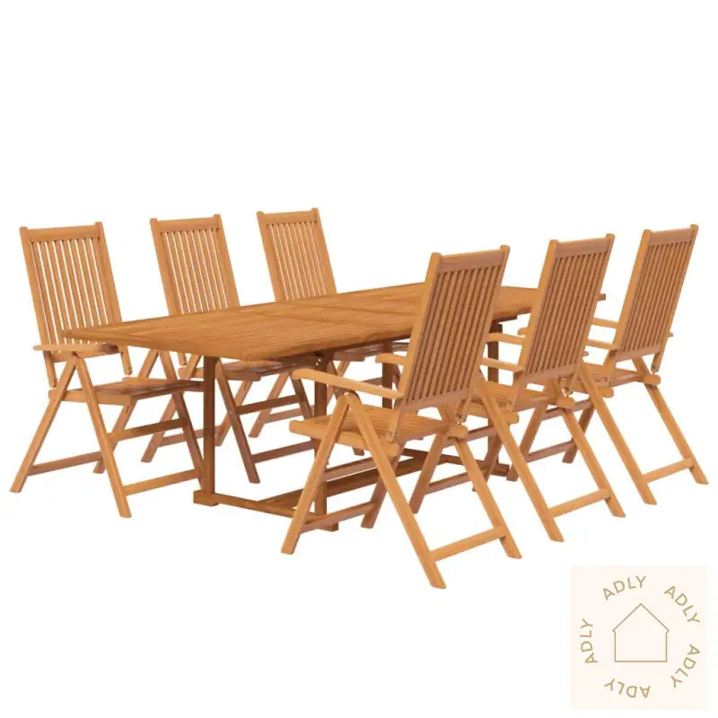Utendørs Spisestue 7 Deler Heltre Akasie