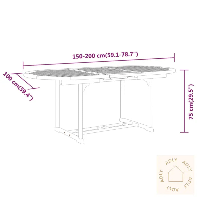 Utendørs Spisestue 5 Deler Heltre Eukalyptus
