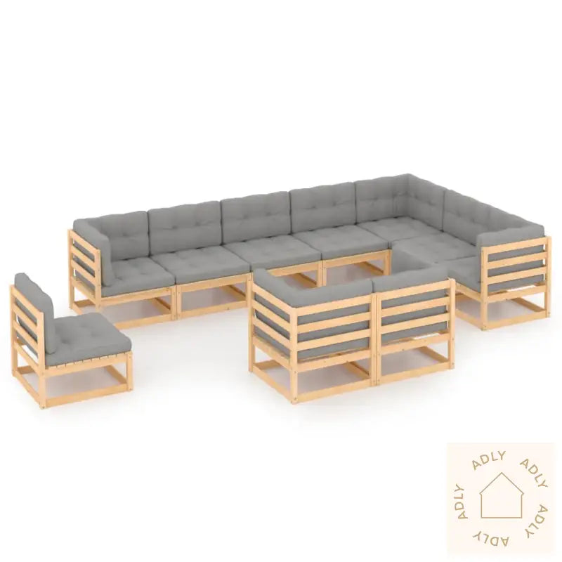 Hagesofagruppe Med Puter 10 Deler Heltre Furu