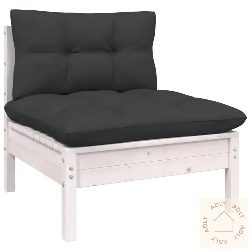 Hagesofagruppe Med Puter 5 Deler Hvit Heltre Furu