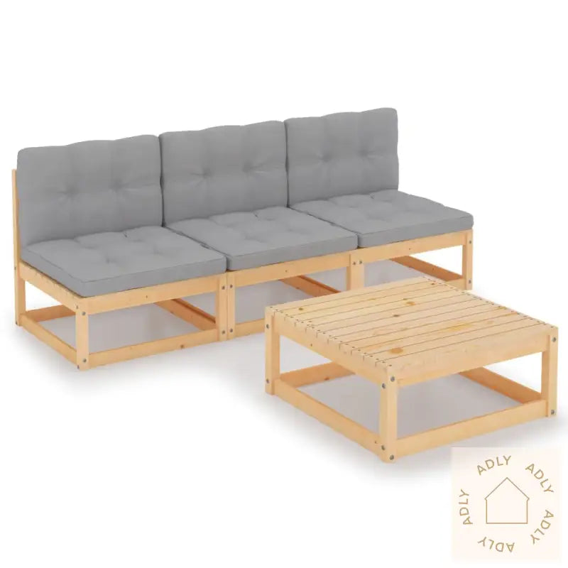 Hagesofagruppe Med Puter 4 Deler Heltre Furu