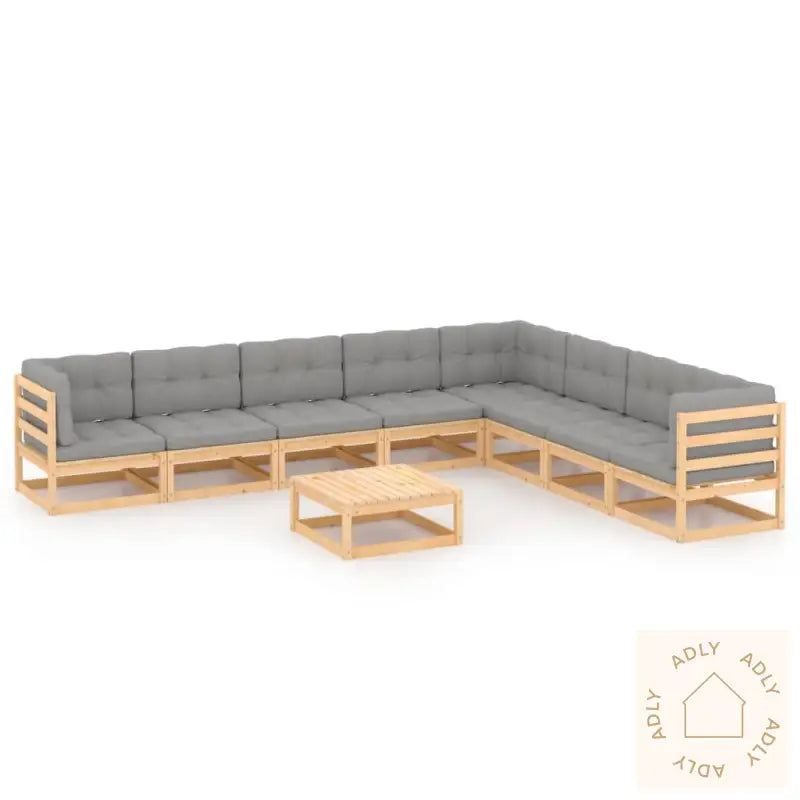 Hagesofagruppe Med Puter 9 Deler Heltre Furu