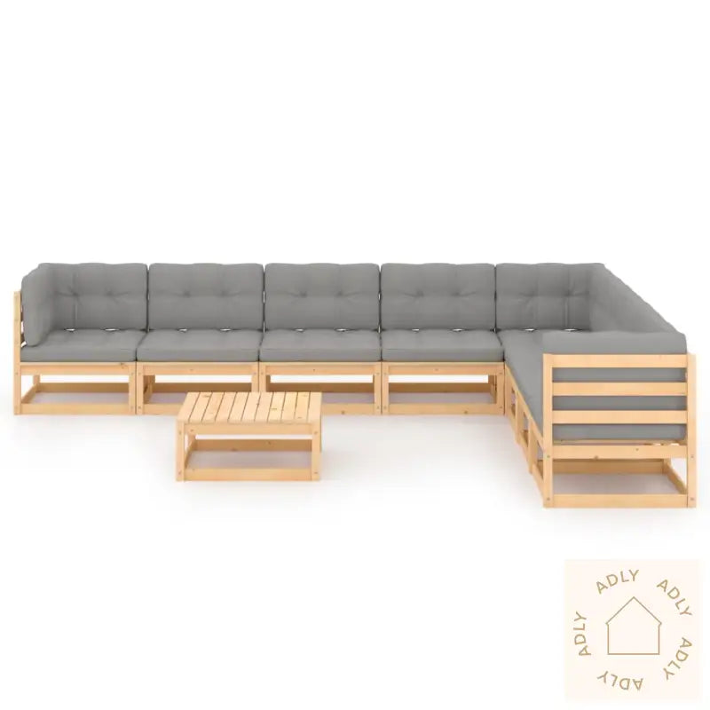 Hagesofagruppe Med Puter 9 Deler Heltre Furu