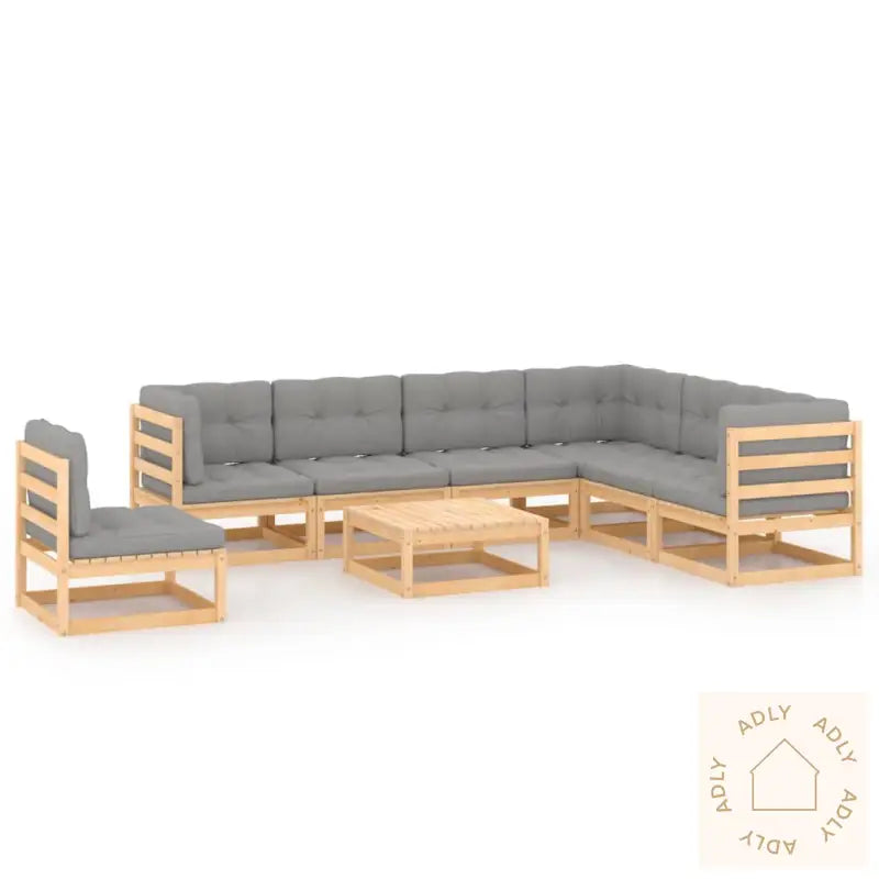 Hagesofagruppe Med Puter 8 Deler Heltre Furu