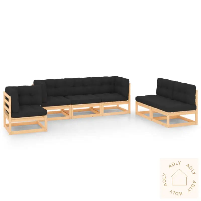 Hagesofagruppe Med Puter 6 Deler Heltre Furu