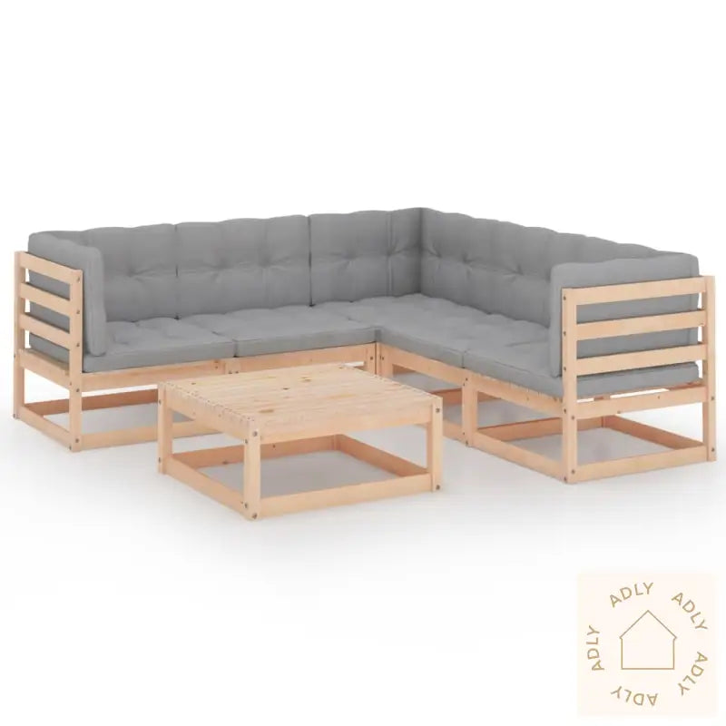 Hagesofagruppe Med Puter 6 Deler Heltre Furu