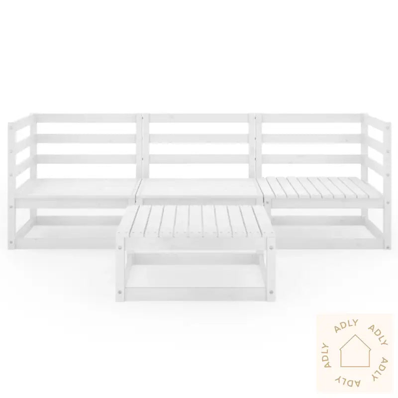 Hagesofagruppe 4 Deler Hvit Heltre Furu