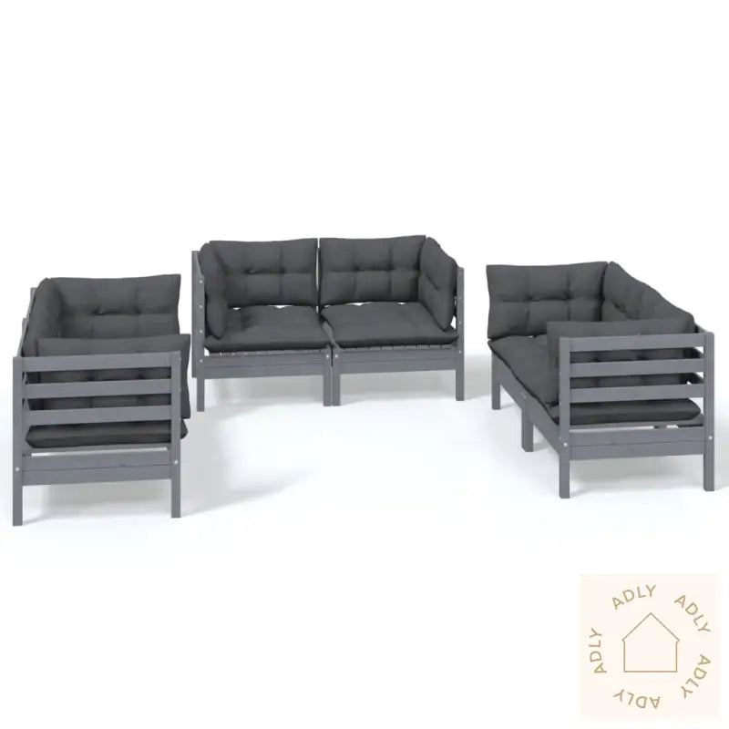 Hagesofagruppe Med Puter 6 Deler Heltre Furu