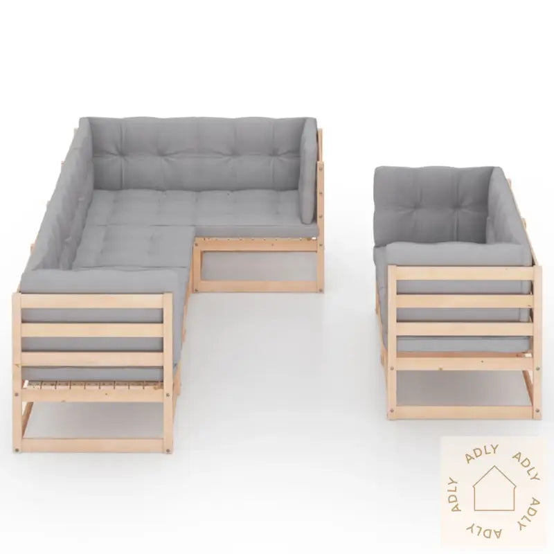 Hagesofagruppe Med Puter 7 Deler Heltre Furu