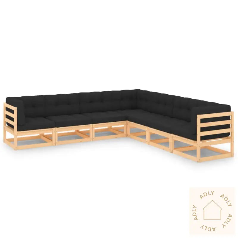 Hagesofagruppe Med Puter 7 Deler Heltre Furu