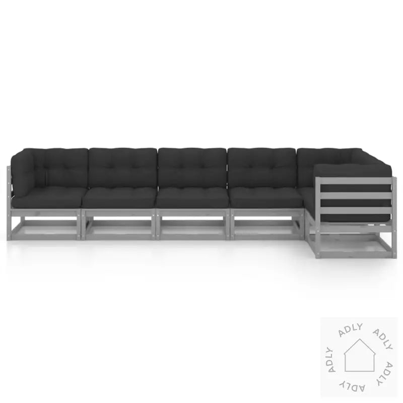 Hagesofagruppe Med Puter 6 Deler Heltre Furu