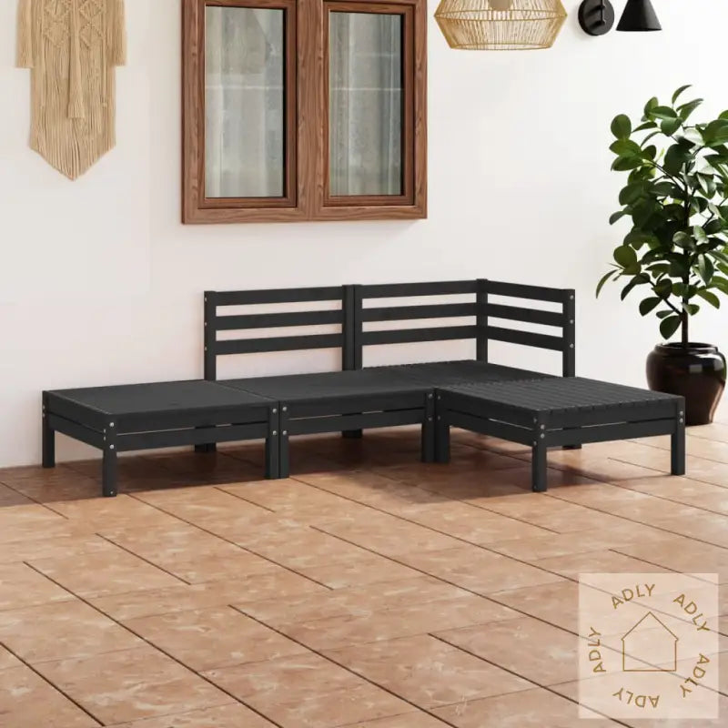 Hagesofagruppe 4 Deler Svart Heltre Furu