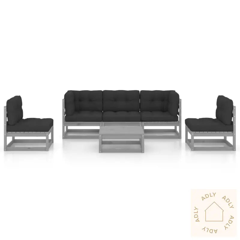 Hagesofagruppe Med Puter 6 Deler Heltre Furu