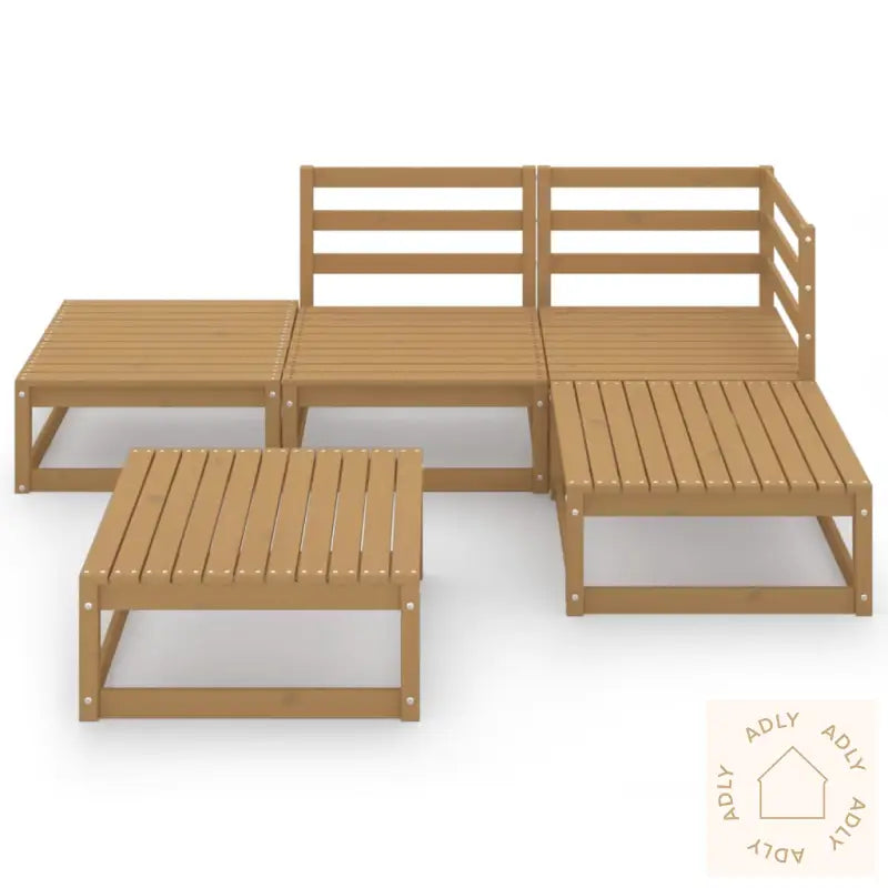 Hagesofagruppe 5 Deler Honningbrun Heltre Furu