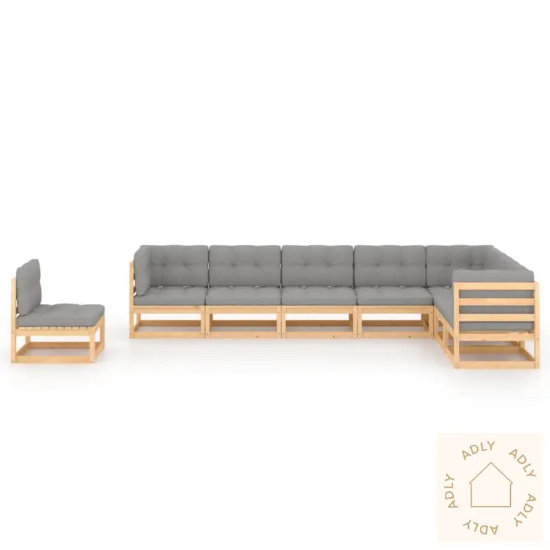 Hagesofagruppe Med Puter 8 Deler Heltre Furu