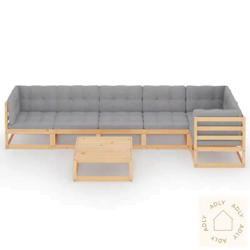 Hagesofagruppe Med Puter 7 Deler Heltre Furu