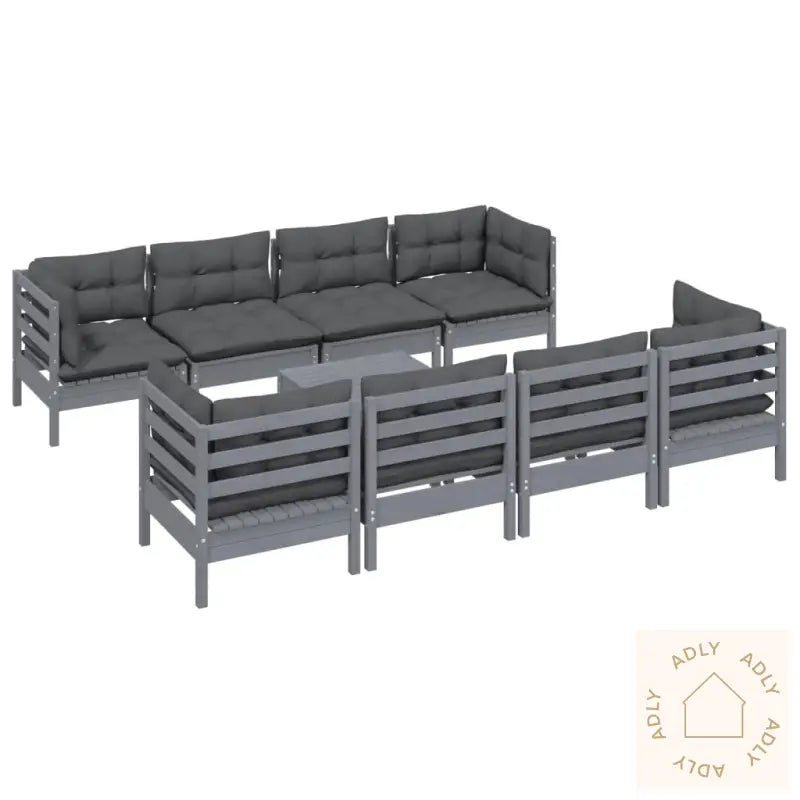 Hagesofagruppe Med Puter 9 Deler Heltre Furu
