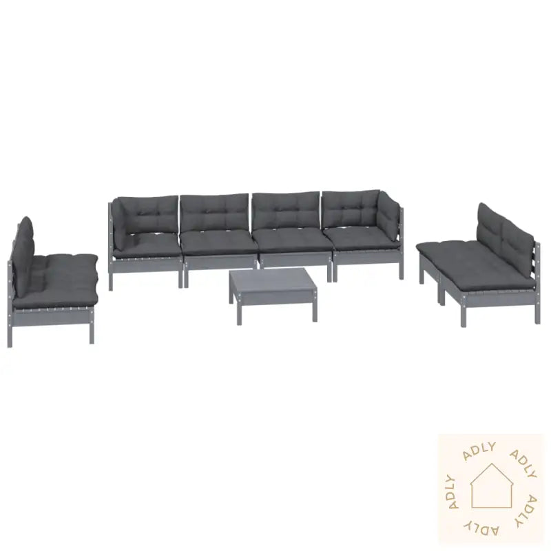 Hagesofagruppe Med Puter 9 Deler Heltre Furu