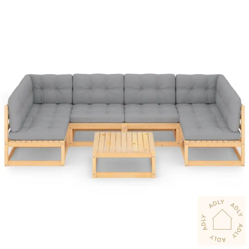 Hagesofagruppe Med Puter 7 Deler Heltre Furu