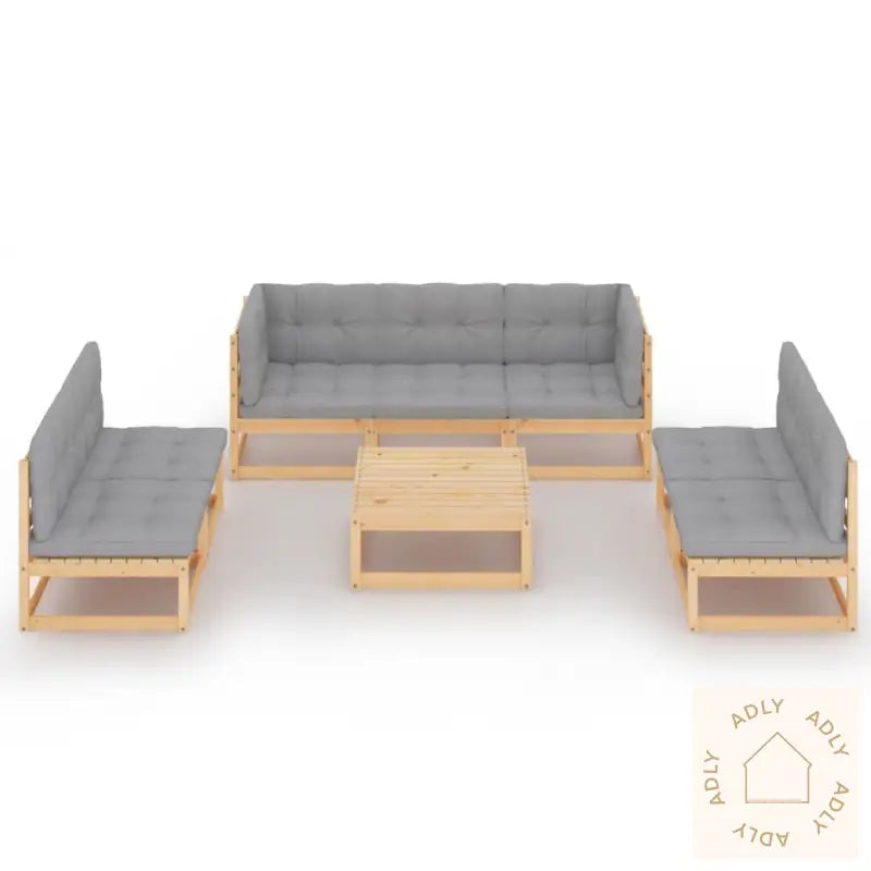 Hagesofagruppe Med Puter 8 Deler Heltre Furu