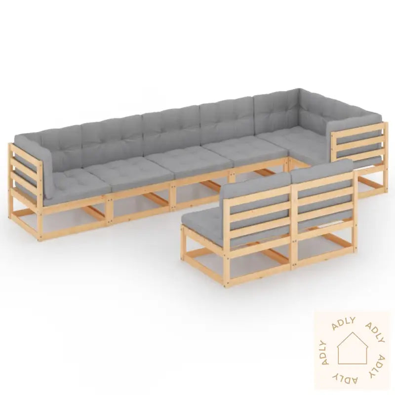 Hagesofagruppe Med Puter 8 Deler Heltre Furu