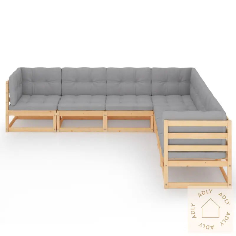 Hagesofagruppe Med Puter 7 Deler Heltre Furu