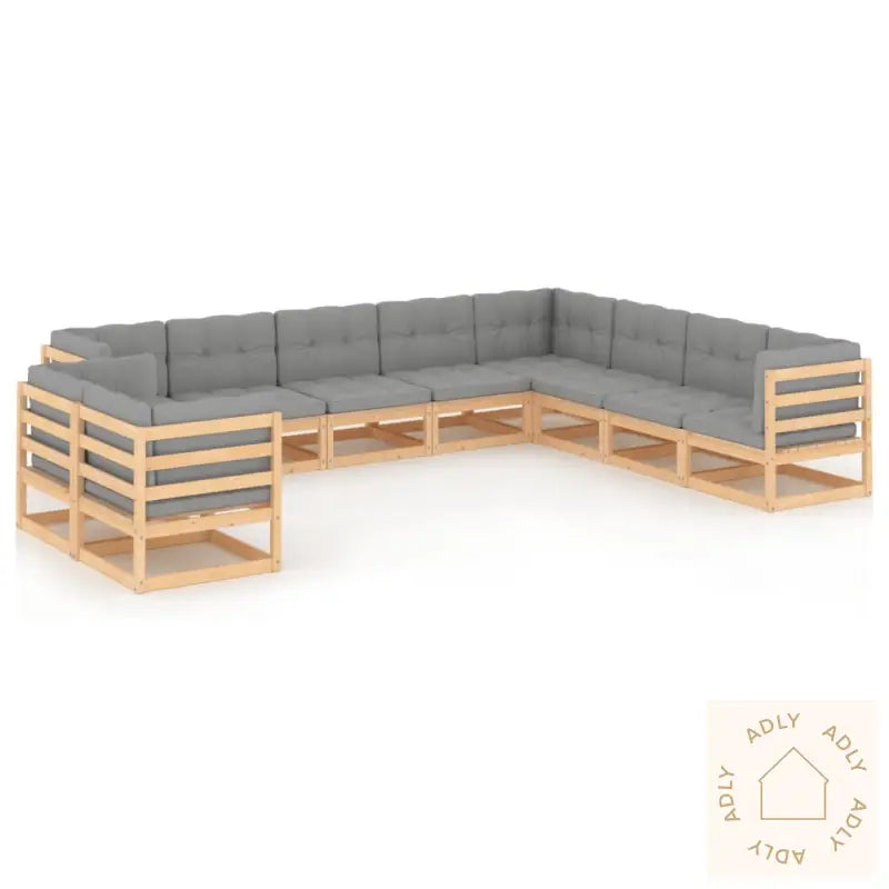Hagesofagruppe Med Puter 10 Deler Heltre Furu