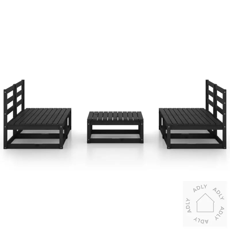 Hagesofagruppe 5 Deler Svart Heltre Furu