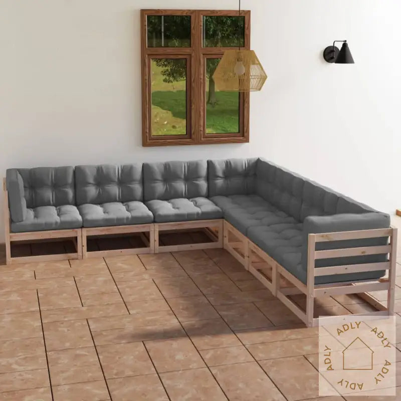 Hagesofagruppe Med Puter 7 Deler Heltre Furu
