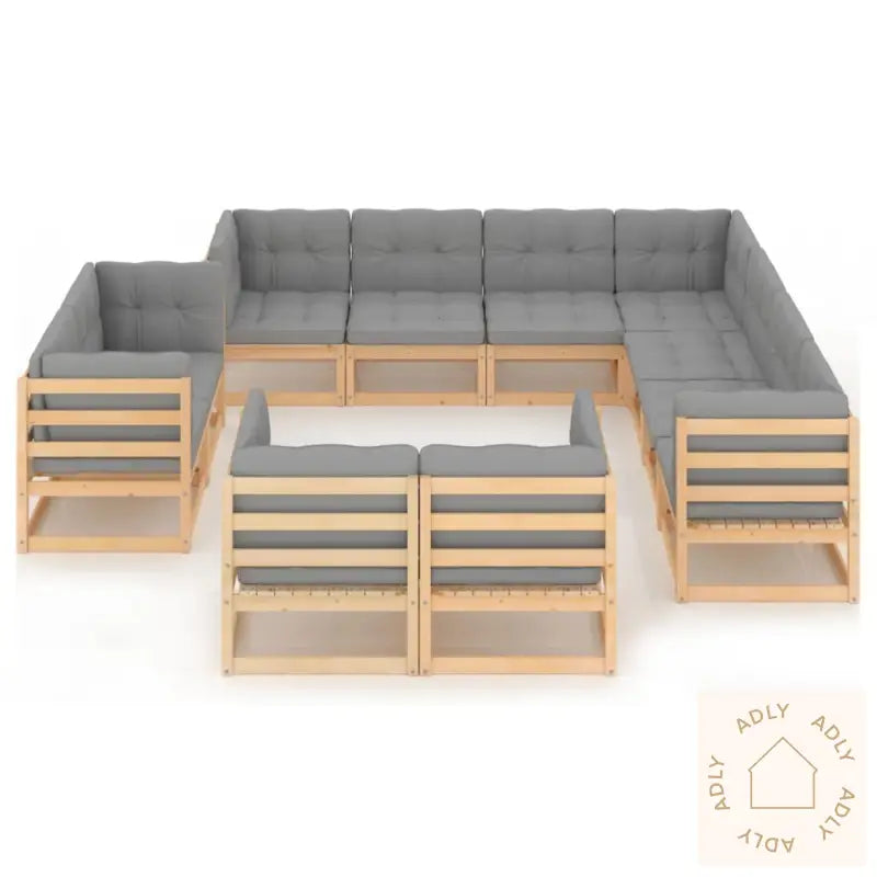 Hagesofagruppe Med Puter 11 Deler Heltre Furu