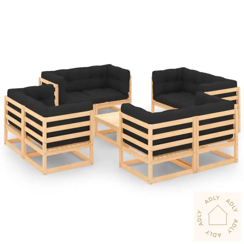 Hagesofagruppe Med Puter 9 Deler Heltre Furu